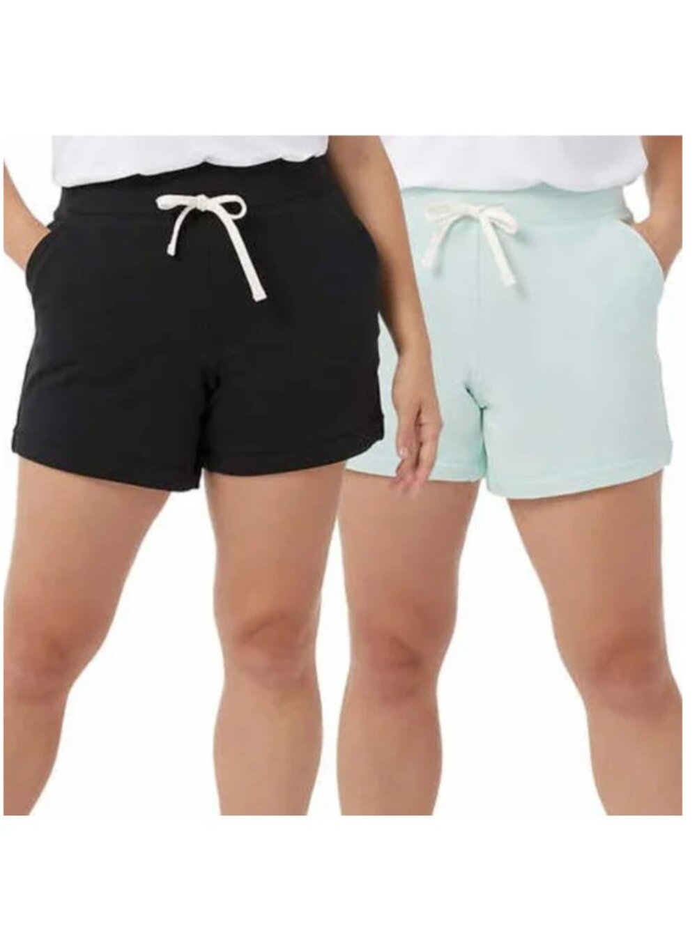 32 Degrees Ultra Soft Cotton Blend Pull On 2 Pack Shorts XS